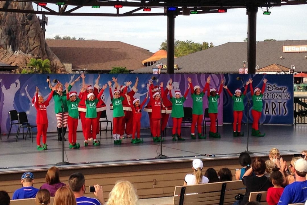 Holiday performance during a Miss Persis Studio Elf Show